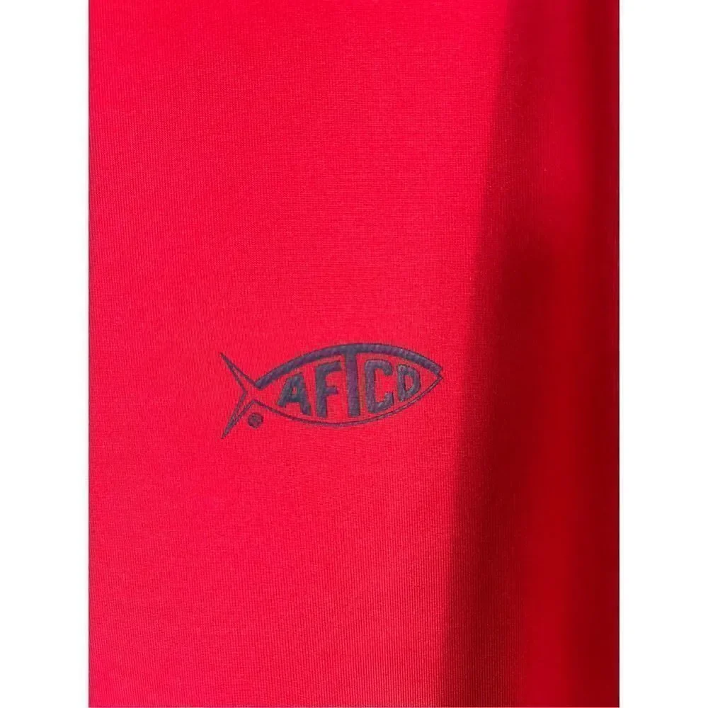 Aftco Mens Red Rashguard Top Size M